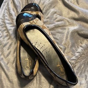 Size 7.5 Coach slip ons